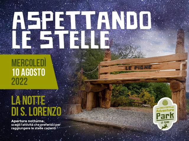 La notte di San Lorenzo alla nostra panchina gigante!