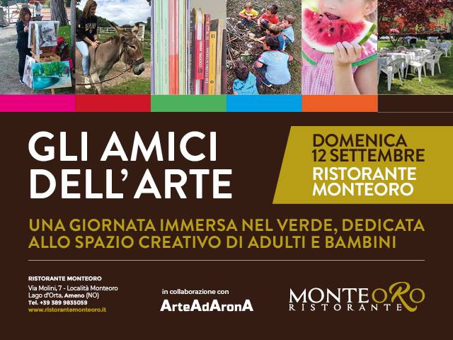 Gli Amici dell’Arte: tante attività per grandi e piccini domenica 12 settembre