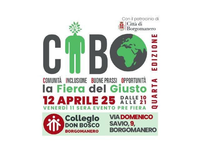 Ti aspettiamo il 12 aprile alla Fiera del Giusto! 