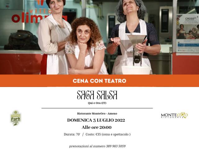 “Saga Salsa”: cena con teatro domenica 3 luglio!