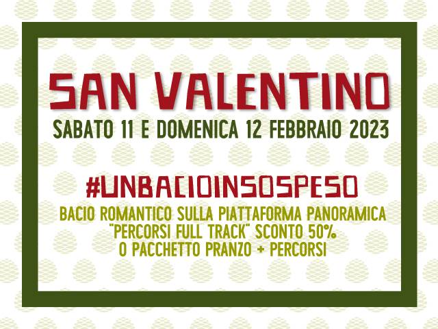 Tante proposte per il fine settimana di San Valentino!